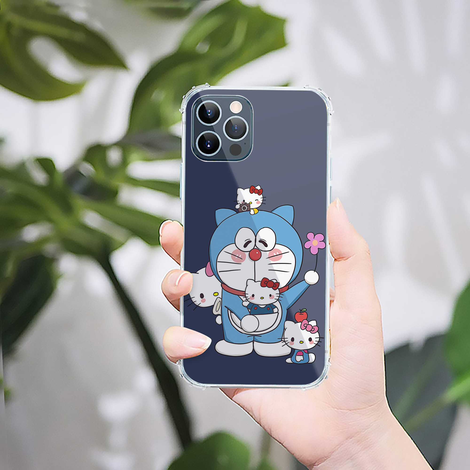 （画像用） ドラえもん Doraemon 【iPhone 12シリーズ対応】透明スマホケース（クリアソフトケース）